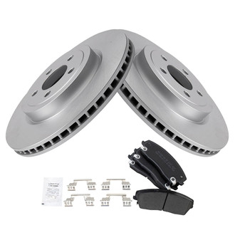 TRQ® - Disc Brake Kit with Semi-Metallic Pads