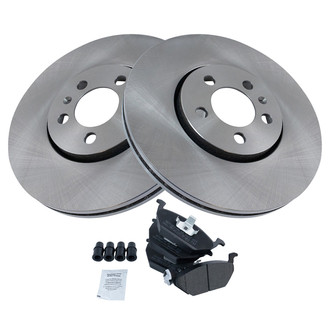 TRQ® - Front Disc Brake Kit with Semi-Metallic Pads