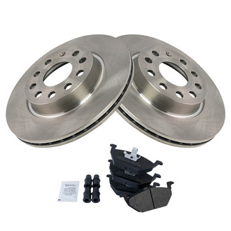 TRQ® - Front Disc Brake Kit with Semi-Metallic Pads