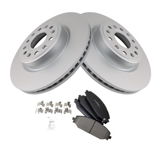 TRQ® - Disc Brake Kit with Semi-Metallic Pads