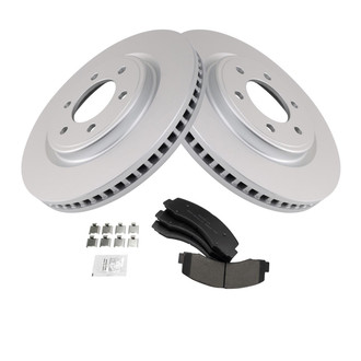 TRQ® - Disc Brake Kit with Semi-Metallic Pads