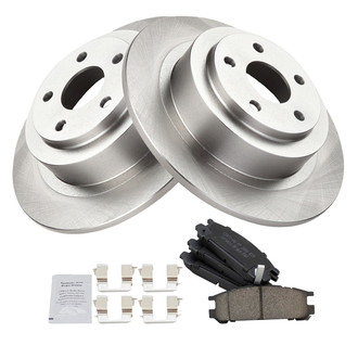 TRQ® - Rear Disc Brake Kit with Ceramic Pads
