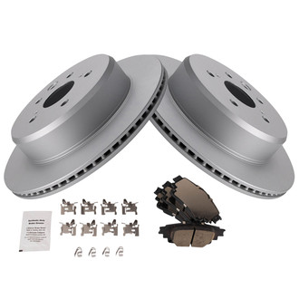 TRQ® - Rear Disc Brake Kit with Ceramic Pads