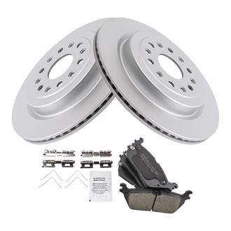 TRQ® - Rear Disc Brake Kit with Ceramic Pads