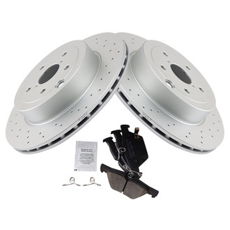 TRQ® - Rear Disc Brake Kit with Ceramic Pads