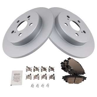 TRQ® - Rear Disc Brake Kit with Ceramic Pads