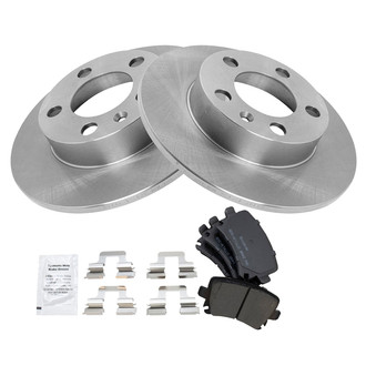 TRQ® - Rear Disc Brake Kit with Semi-Metallic Pads