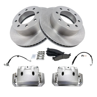 TRQ® - Disc Brake Kit with Ceramic Pads, Calipers and Hoses