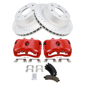 TRQ® - Performance Ceramic Rear Brake Kit with Calipers