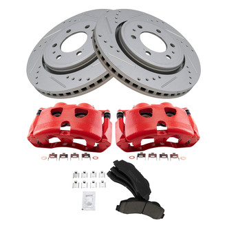 TRQ® - Performance Ceramic Front Brake Kit with Calipers
