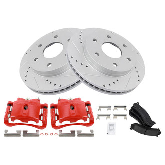 TRQ® - Performance Ceramic Front Brake Kit with Calipers