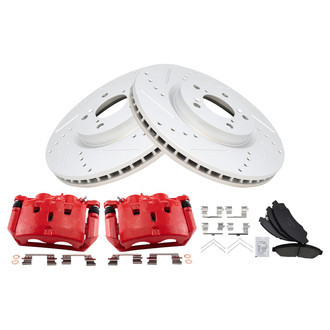 TRQ® - Performance Ceramic Front Brake Kit with Calipers