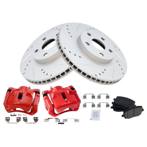 TRQ® - Performance Ceramic Front Brake Kit with Calipers
