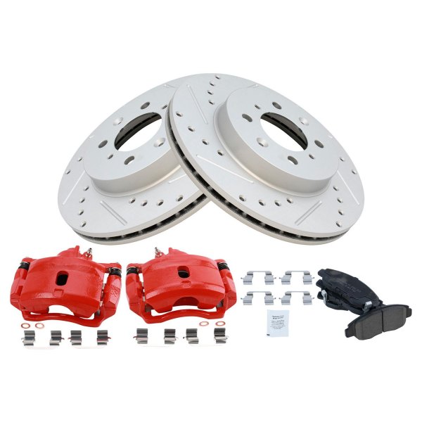 TRQ® - Performance Ceramic Front Brake Kit with Calipers