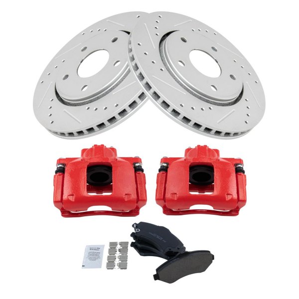 TRQ® - Performance Ceramic Front Brake Kit with Calipers