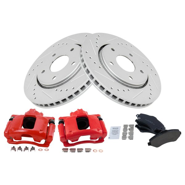 TRQ® - Performance Ceramic Front Brake Kit with Calipers