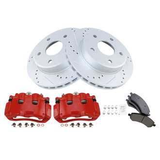 TRQ® - Performance Ceramic Front Brake Kit with Calipers
