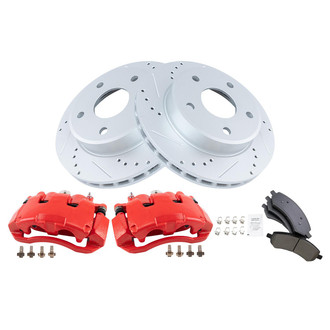 TRQ® - Performance Ceramic Front Brake Kit with Calipers