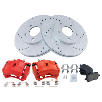 TRQ® - Performance Ceramic Front Brake Kit with Calipers