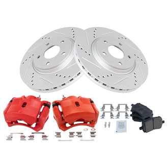TRQ® - Performance Ceramic Front Brake Kit with Calipers