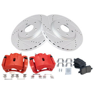 TRQ® - Performance Ceramic Brake Kit with Calipers