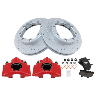 TRQ® - Performance Ceramic Front Brake Kit with Calipers