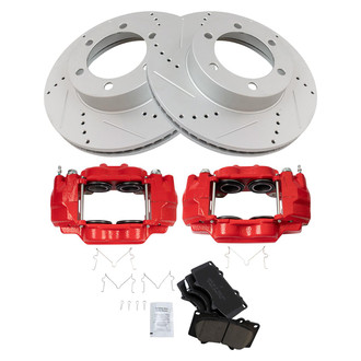 TRQ® - Performance Ceramic Front Brake Kit with Calipers