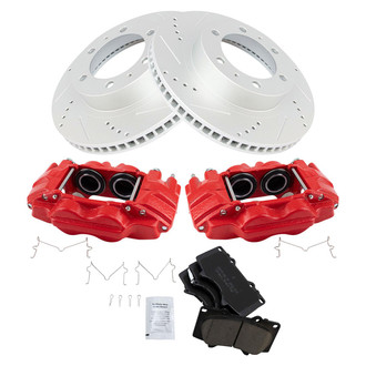 TRQ® - Performance Ceramic Front Brake Kit with Calipers