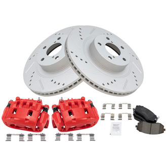 TRQ® - Performance Ceramic Front Brake Kit with Calipers