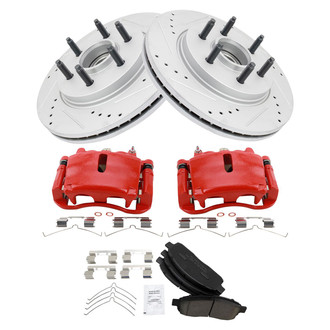 TRQ® - Performance Ceramic Front Brake Kit with Calipers