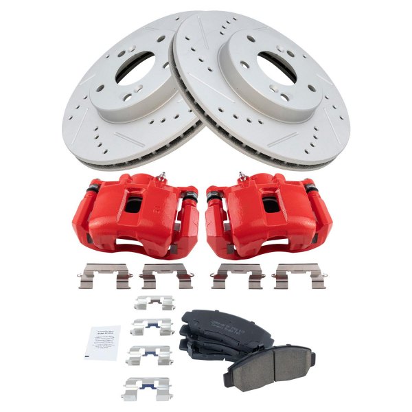 TRQ® - Performance Ceramic Front Brake Kit with Calipers