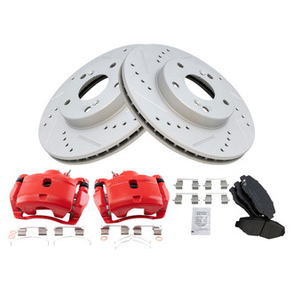 TRQ® - Performance Ceramic Front Brake Kit with Calipers