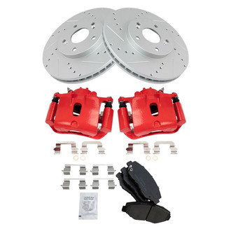 TRQ® - Performance Ceramic Front Brake Kit with Calipers