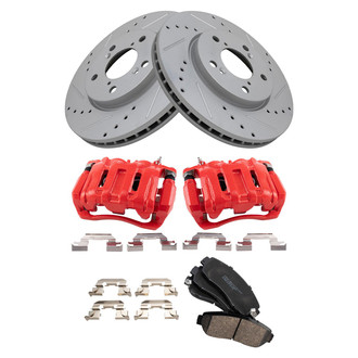 TRQ® - Performance Ceramic Front Brake Kit with Calipers