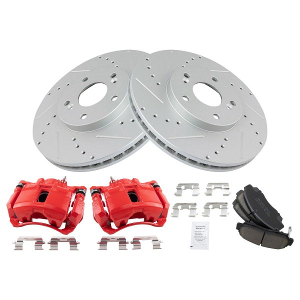 TRQ® - Performance Ceramic Front Brake Kit with Calipers