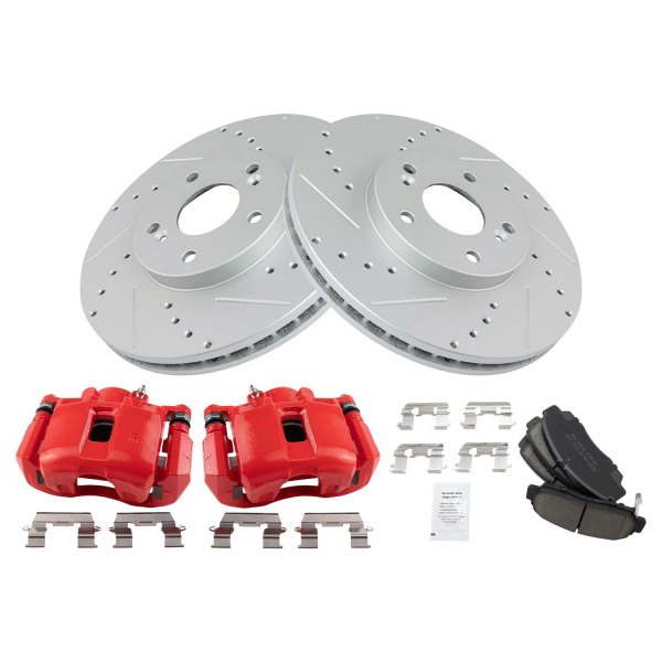 TRQ® - Performance Ceramic Front Brake Kit with Calipers