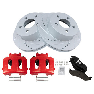 TRQ® - Performance Ceramic Front Brake Kit with Calipers