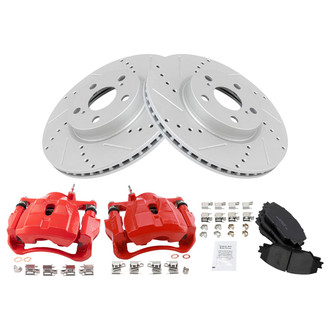 TRQ® - Performance Ceramic Front Brake Kit with Calipers