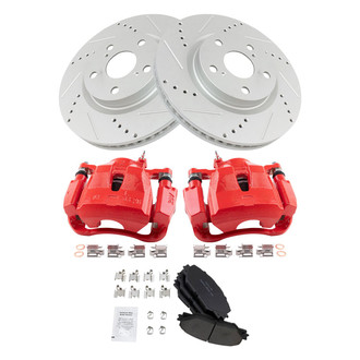 TRQ® - Performance Ceramic Front Brake Kit with Calipers