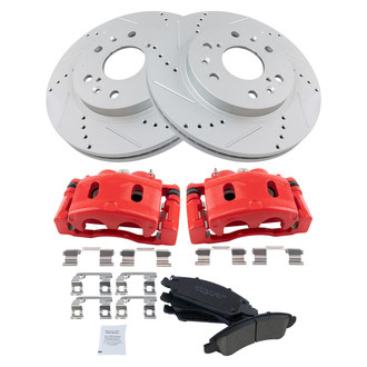 TRQ® - Performance Ceramic Front Brake Kit with Calipers