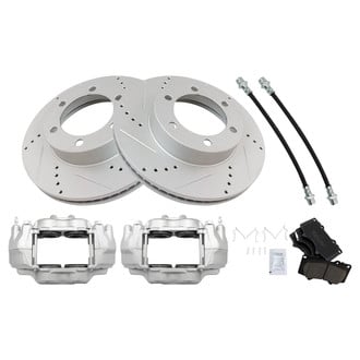 TRQ® - Performance Ceramic Brake Kit with Calipers and Hoses