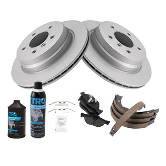 TRQ® - Disc Brake Kit with Ceramic Pads and Shoes
