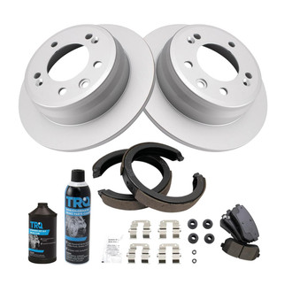 TRQ® - Disc Brake Kit with Ceramic Pads and Shoes