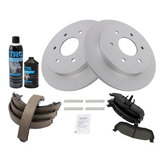 TRQ® - Disc Brake Kit with Ceramic Pads and Shoes