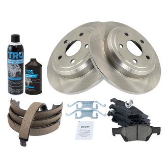 TRQ® - Disc Brake Kit with Ceramic Pads and Shoes