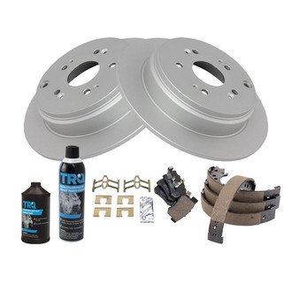 TRQ® - Disc Brake Kit with Ceramic Pads and Shoes