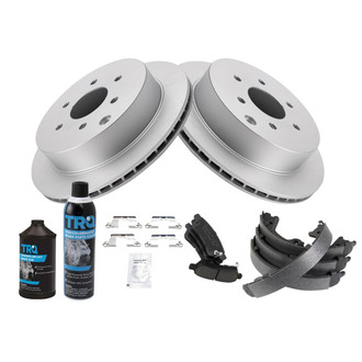 TRQ® - Disc Brake Kit with Ceramic Pads and Shoes
