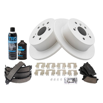 TRQ® - Disc Brake Kit with Ceramic Pads and Shoes