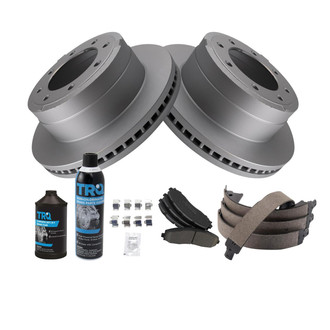 TRQ® - Disc Brake Kit with Ceramic Pads and Shoes