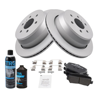 TRQ® - Disc Brake Kit with Semi-Metallic Pads